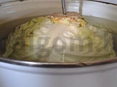 Kopūstų suktinukai piene Žingsnis 1