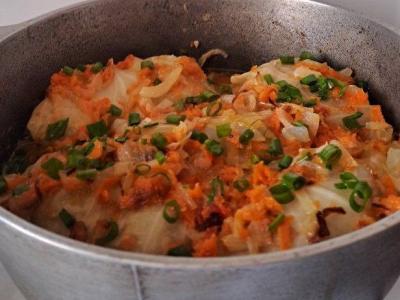 Kopūstų suktinukai piene Žingsnis 16