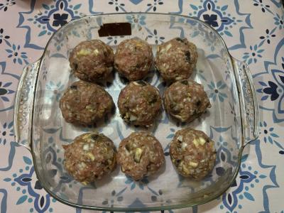 Mėsos kukuliai su ryžiais ir grybais Žingsnis 5