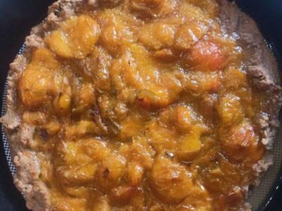 Vegetariška grietinėlė su slyvomis Žingsnis 4