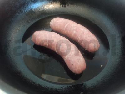 Kruopų košė su dešrelėmis Žingsnis 3