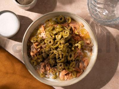 Lašišų rietas su alyvuogėmis Žingsnis 5