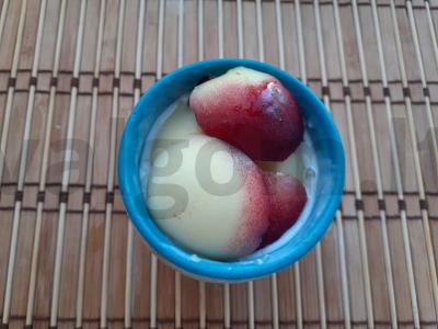 Avižinė košė puodelyje su kefyru, nektarinu ir juodaisiais serbentais Žingsnis 4