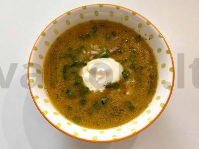 Sriuba su džiovintais grybais pagrindine nuotrauka