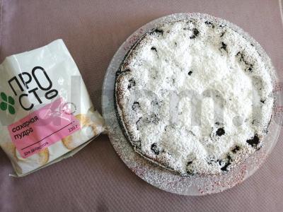 Švelnus pyragas su uogomis ir cukraus pudra Žingsnis 9