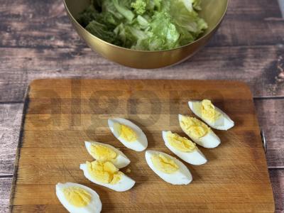 Salotas su lašiša ir parmezanu Žingsnis 2