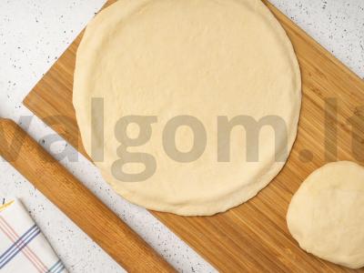 Pyragas su rauginta pienu, lašiša ir ryžiais Žingsnis 6