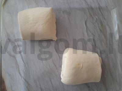 Rulėliai su varškės-grietinės įdaru ir saldžiuoju pienu Žingsnis 6