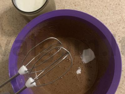 Šokoladiniai blynai su avietėmis Žingsnis 3