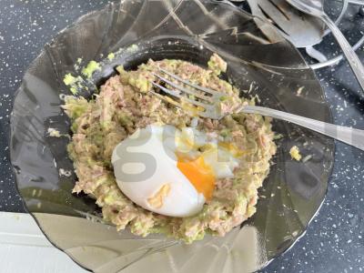 Tostai su tunu ir avokadu Žingsnis 6