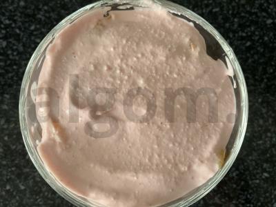 Varškės ir braškių desertas su vaisiais Žingsnis 8