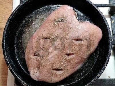 Aštrus vištienos krūtinėlė su kaulu Žingsnis 6