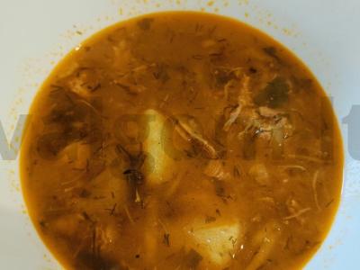 Padažas su bulvėmis ir vištiena Žingsnis 7