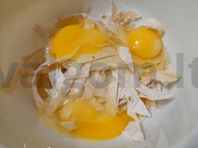 Greita pica iš lavašo ir kiaušinių Žingsnis 2