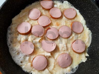 Greita pica iš lavašo ir kiaušinių Žingsnis 6