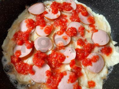 Greita pica iš lavašo ir kiaušinių Žingsnis 7