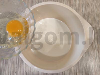 Kefyro blynai su dešra Žingsnis 2