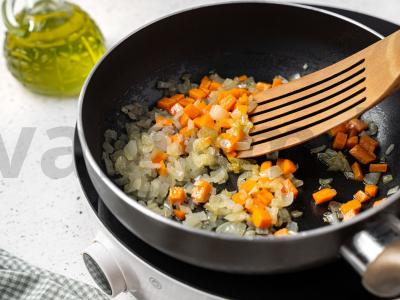 Daržovių sriuba su lęšiais Žingsnis 1