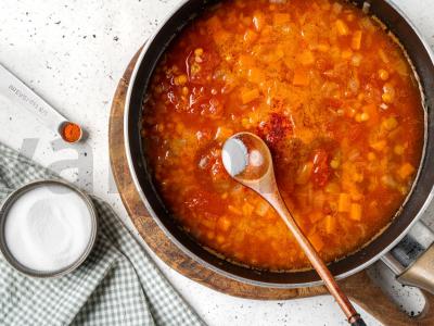 Daržovių sriuba su lęšiais Žingsnis 3