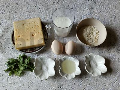 Sūrio blynai su petražolėmis per 30 minučių Žingsnis 1