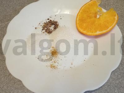 Sūdyta upėtakis su apelsinu ir pipirų mišiniu Žingsnis 4