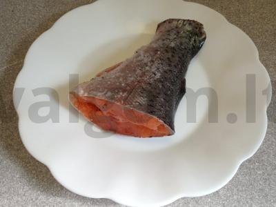 Sūdyta upėtakis su apelsinu ir pipirų mišiniu Žingsnis 6