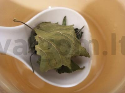 Arbatos gėrimas su mėtų lapais, juodųjų serbentų ir čiobrelio Žingsnis 2