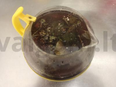 Arbatos gėrimas su mėtų lapais, juodųjų serbentų ir čiobrelio Žingsnis 3