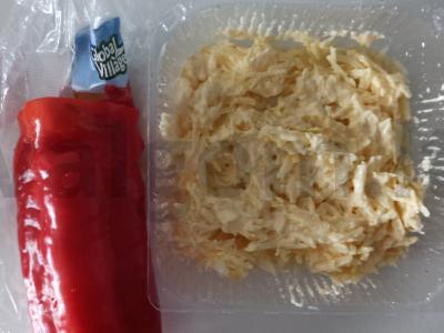 Užkandis iš saldžiųjų pipirų su sūriu ir česnaku Žingsnis 3