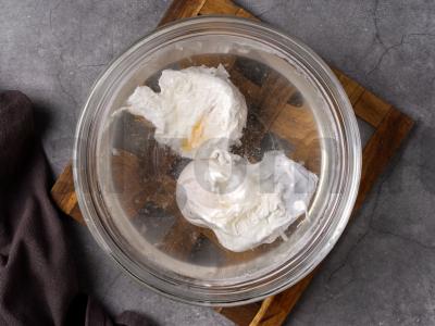 Saldžiųjų bulvių piurė dubenyje Žingsnis 6