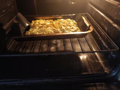 Švelni plekšnė su daržovėmis po auksiniu sūriu Žingsnis 5