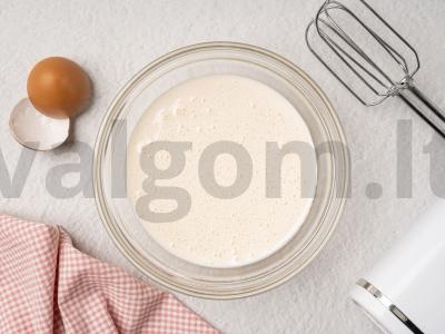 Kefyro sausainiai Žingsnis 1