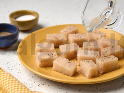 Menkių filė, kepta su grietinėlėmis ir sūriu Žingsnis 4