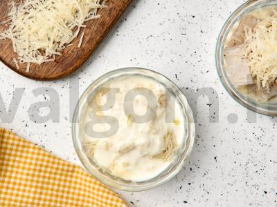 Menkių filė, kepta su grietinėlėmis ir sūriu Žingsnis 5