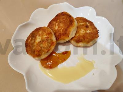 Sūrio blynai su džemo įdaru Žingsnis 10