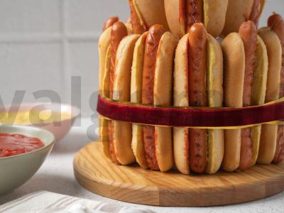 Karštųjų šunelių tortas Žingsnis 4