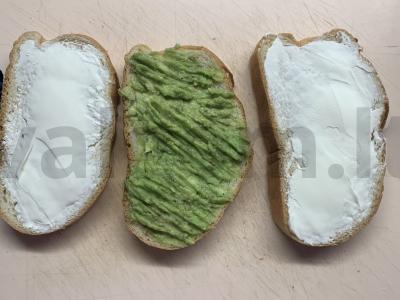 Sumuštiniai su avokadu, varškės sūriu ir upėtakiu Žingsnis 2