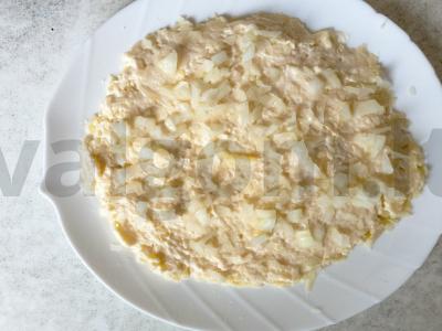 Švelni silkių salotos su burokėlių uždengimu Žingsnis 3