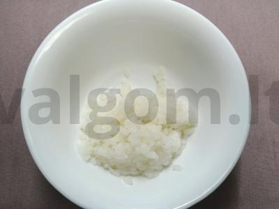 Ryžių rutuliukai su silkės ikrais džiūvėsėliuose Žingsnis 2