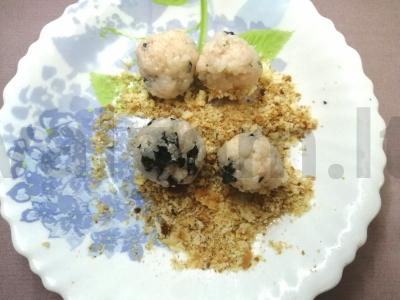 Ryžių rutuliukai su silkės ikrais džiūvėsėliuose Žingsnis 6