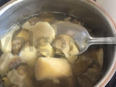 Plovas su baltosiomis grybeliais Žingsnis 3