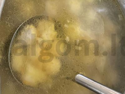 Vištienos faršo sriuba su kukuliais Žingsnis 5