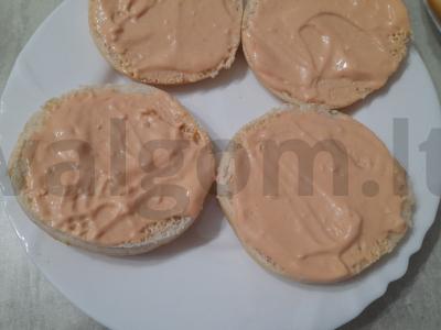 Namų hamburgeris su čederio sūriu Žingsnis 10