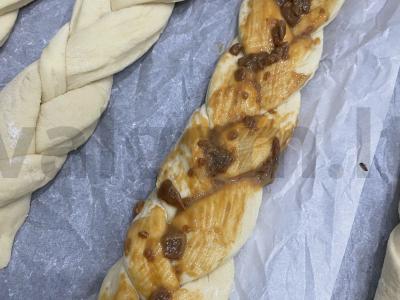 Pintinė kepykla su virta saldinta pienu ir riešutais Žingsnis 2