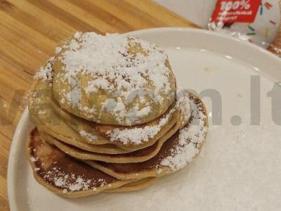 Bananų blynai iš ruginių miltų Žingsnis 10