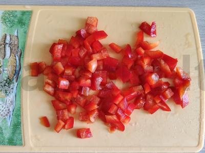 Mini apkepai su ryžiais, vištiena ir cukinija Žingsnis 2