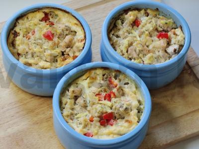 Mini apkepai su ryžiais, vištiena ir cukinija pagrindine nuotrauka