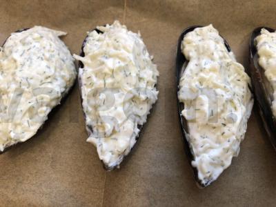 Midijos po sūrio kepure orkaitėje Žingsnis 5