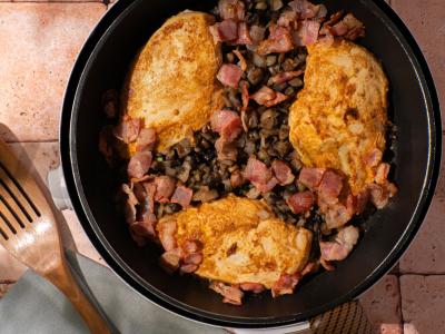 Vištiena garstyčių ir svogūnų padaže Žingsnis 5