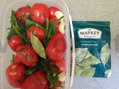 Marinuoti pomidorai užkandžiams Žingsnis 5